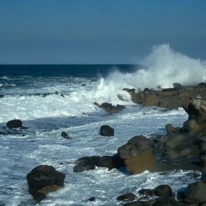 Surf just west of Rock Crusher, San Nicolas Island