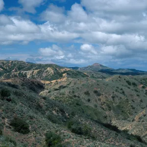 view of Blackjack Peak from Pacific Divide, Santa Catalina Island