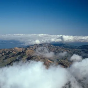 North ridge & fog, Santa Cruz Island