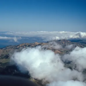 North ridge & fog, Santa Cruz Island