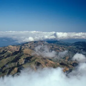 North ridge & fog, Santa Cruz Island
