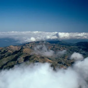 North ridge & fog, Santa Cruz Island
