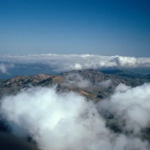 North ridge & fog, Santa Cruz Island