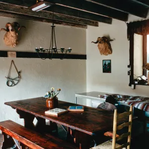 Dining room, Smugglers Ranch, Santa Cruz Island