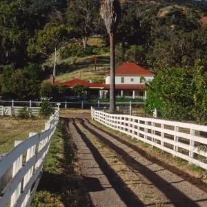 entrance to main ranch, Santa Cruz Island