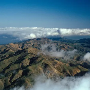 north ridge & Central Valley from Picacho Diablo & vicinity, Santa Cruz Island