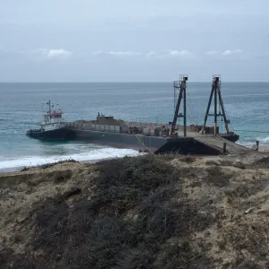 Metric Company barge, Daytona Beach, San Nicolas Island