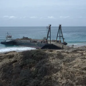 Metric Company barge, Daytona Beach, San Nicolas Island