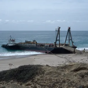 Metric Company barge, Daytona Beach, San Nicolas Island