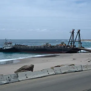 Metric Company barge, Daytona Beach, San Nicolas Island