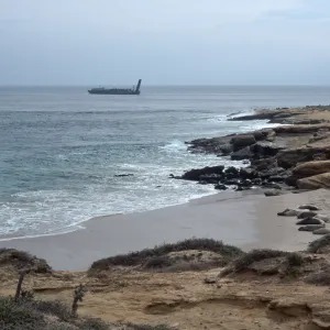barge landing, Daytona Beach, San Nicolas Island