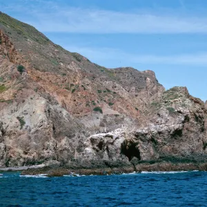 offshore bluffs, West Anacapa Island
