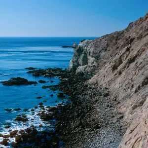 low tide, offshore side, opposite Frenchys Cove, West Anacapa Island