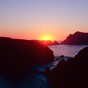 sunset, East Anacapa Island