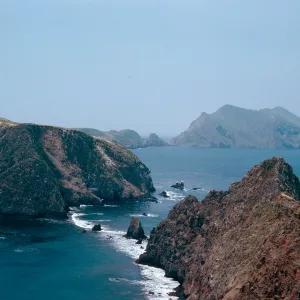 looking West from West end of East Anacapa Island