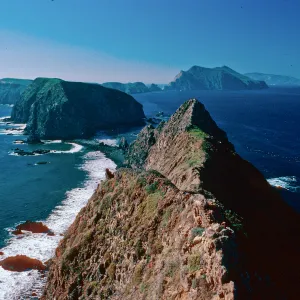 view of Middle & West Anacapa Islands, East Anacapa Island