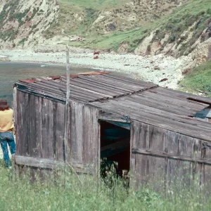 fishing shack, China Harbor, Santa Cruz Island