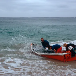 wet landing, Cañada Del Mar, San Miguel Island