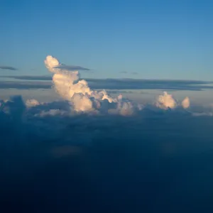 clouds on flight to San Nicolas Island