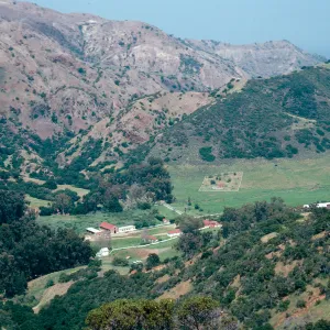 Stanton Ranch, from South ridge, Santa Cruz Island