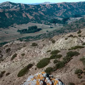 ranch, from valley Peak, Santa Cruz Island