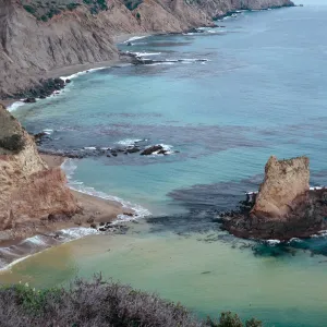 mouth of Willows Canyon, looking East, Santa Cruz Island