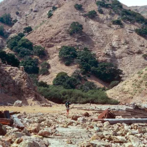 quarry remains, Frys Harbor, Santa Cruz Island