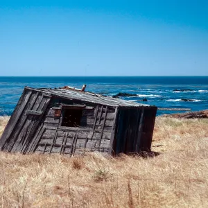fishing shack, Morse Point, Santa Cruz Island