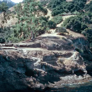 site of old resort, Pelican Bay, Santa Cruz Island
