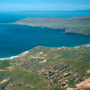 West end, view of Fraser Point, Santa Cruz Island