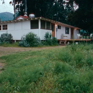 back of field station, Santa Cruz Island