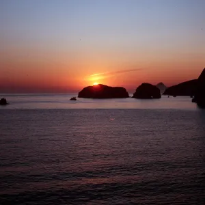 sunrise, Scorpion Canyon, Santa Cruz Island