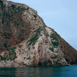 bluffs, just West of mouth of Scorpion Canyon, Santa Cruz Island