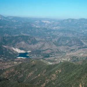 looking inland from La Cumbre Peak, Santa Barbara County