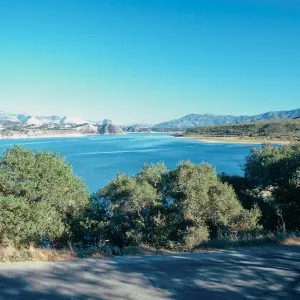 Lake Cachuma from campground, Santa Barbara County
