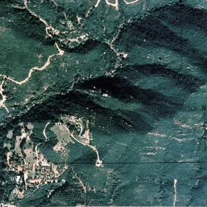 Rownee Foundation property, Mission Canyon, Santa Barbara County, Note: Pacific Western Aerial Surveys