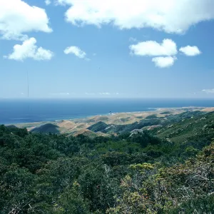 looking toward Point Conception, Cresta Road, Hollister Ranch, Santa Barbara County
