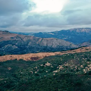 view of backcountry overlook-Highway 154, Santa Barbara County