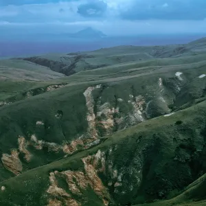 Scorpion Canyon, view of Anacapa Island, Santa Cruz Island