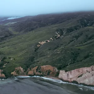 Valley Anchorage after removal of Mari-Pad Buildings, Santa Cruz Island