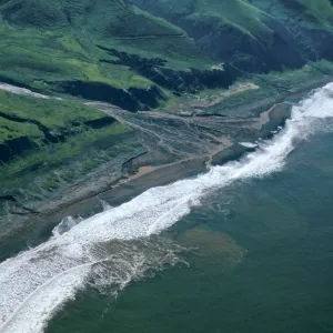 mouth of CaÃ±ada Christy after storms, Santa Cruz Island