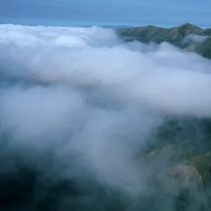 fog over West end, Santa Cruz Island