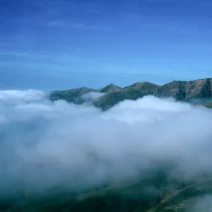 fog over West end, Santa Cruz Island