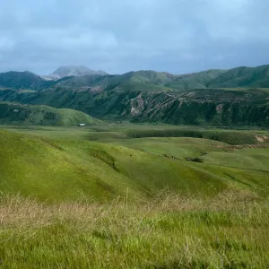 Christy barn, from road to Fraser Point, Santa Cruz Island