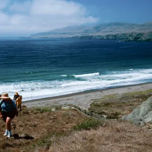 road at South end of Christy Beach, Santa Cruz Island