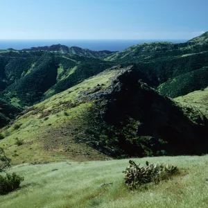 Central Valley from trail to Peak 1848 East, Santa Cruz Island