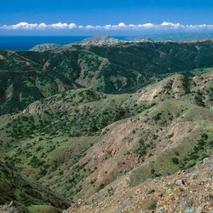 Central Valley from near Peak 1848 East, Santa Cruz Island
