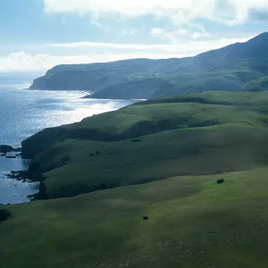 view of Smugglers Cove, Santa Cruz Island