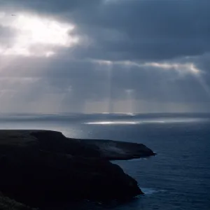 Santa Barbara Island, Sunbeams over Webster Point