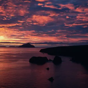 sunrise over Scorpion Bay & Anacapa Island, Santa Cruz Island